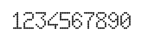 6×10数字点阵字体 ddN610AA0606