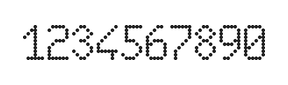 6×10数字点阵字体 ddN610AA0608