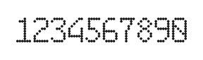 6×10数字点阵字体 ddN610AA0612