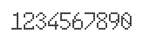 6×10数字点阵字体 ddN610AA0630