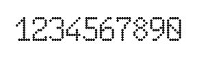 6×10数字点阵字体 ddN610AA0656