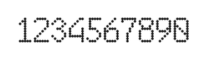 6×10数字点阵字体 ddN610AA0699