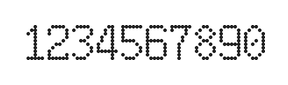 6×10数字点阵字体 ddN610AA0704