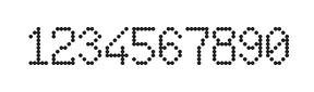6×10数字点阵字体 ddN610AA0708