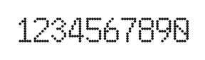 6×10数字点阵字体 ddN610AA0754
