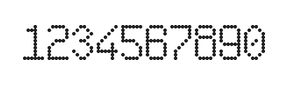 6×10数字点阵字体 ddN610AA0804