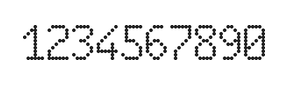 6×10数字点阵字体 ddN610AA0816