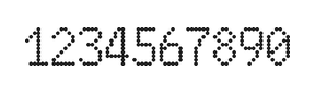 6×10数字点阵字体 ddN610AA0826
