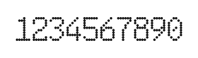 6×10数字点阵字体 ddN610AA0877