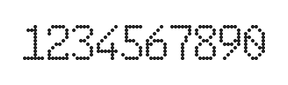 6×10数字点阵字体 ddN610AA0941