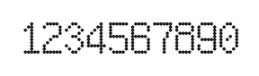 6×10数字点阵字体 ddN610AA1122