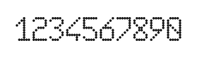6×10数字点阵字体 ddN610AA1129