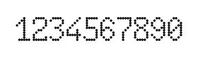 6×10数字点阵字体 ddN610AA1175