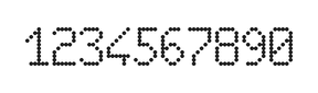 6×10数字点阵字体 ddN610AA1224