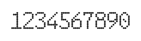 6×10数字点阵字体 ddN610AA1248