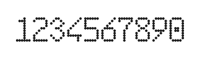 6×10数字点阵字体 ddN610AA1361