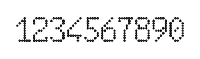 6×10数字点阵字体 ddN610AA1415