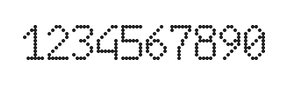 6×10数字点阵字体 ddN610AA1424