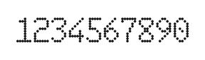 6×10数字点阵字体 ddN610AA1451