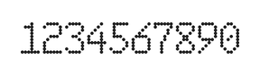 6×10数字点阵字体 ddN610AA1469