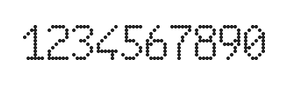 6×10数字点阵字体 ddN610AA1496