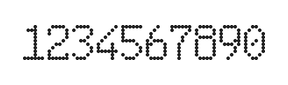6×10数字点阵字体 ddN610AA1506