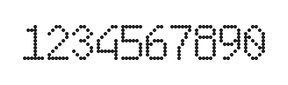 6×10数字点阵字体 ddN610AA1547
