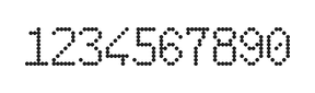 6×10数字点阵字体 ddN610AA1565