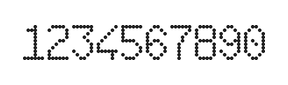 6×10数字点阵字体 ddN610AA1577