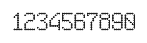 6×10数字点阵字体 ddN610AA1606