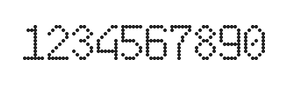 6×10数字点阵字体 ddN610AA1610
