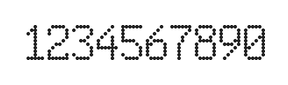 6×10数字点阵字体 ddN610AA1611