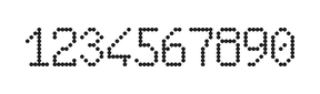 6×10数字点阵字体 ddN610AA1616