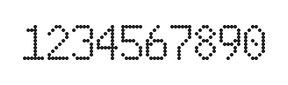 6×10数字点阵字体 ddN610AA1630