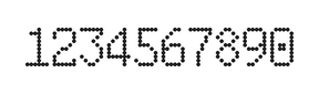 6×10数字点阵字体 ddN610AA1753