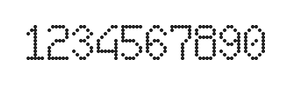 6×10数字点阵字体 ddN610AA1785