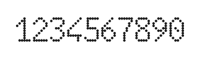 6×10数字点阵字体 ddN610AA1792