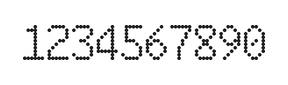 6×10数字点阵字体 ddN610AA1856