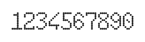 6×10数字点阵字体 ddN610AA1876