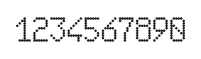 6×10数字点阵字体 ddN610AA1877