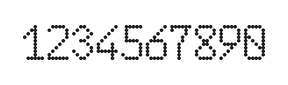 6×10数字点阵字体 ddN610AA1882