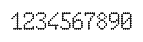6×10数字点阵字体 ddN610AA1891