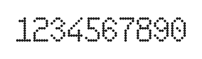 6×10数字点阵字体 ddN610AA1894