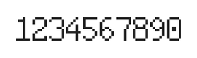 6×10数字点阵字体 ddN610AB0084