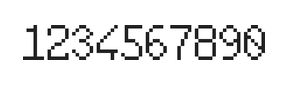 6×10数字点阵字体 ddN610AB0103