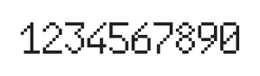 6×10数字点阵字体 ddN610AB0106