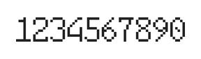 6×10数字点阵字体 ddN610AB0127