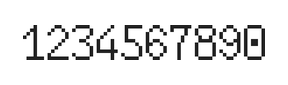 6×10数字点阵字体 ddN610AB0141