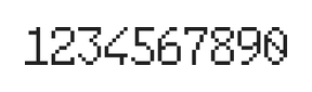 6×10数字点阵字体 ddN610AB0163