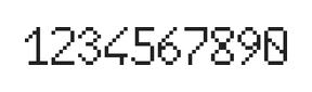 6×10数字点阵字体 ddN610AB0189